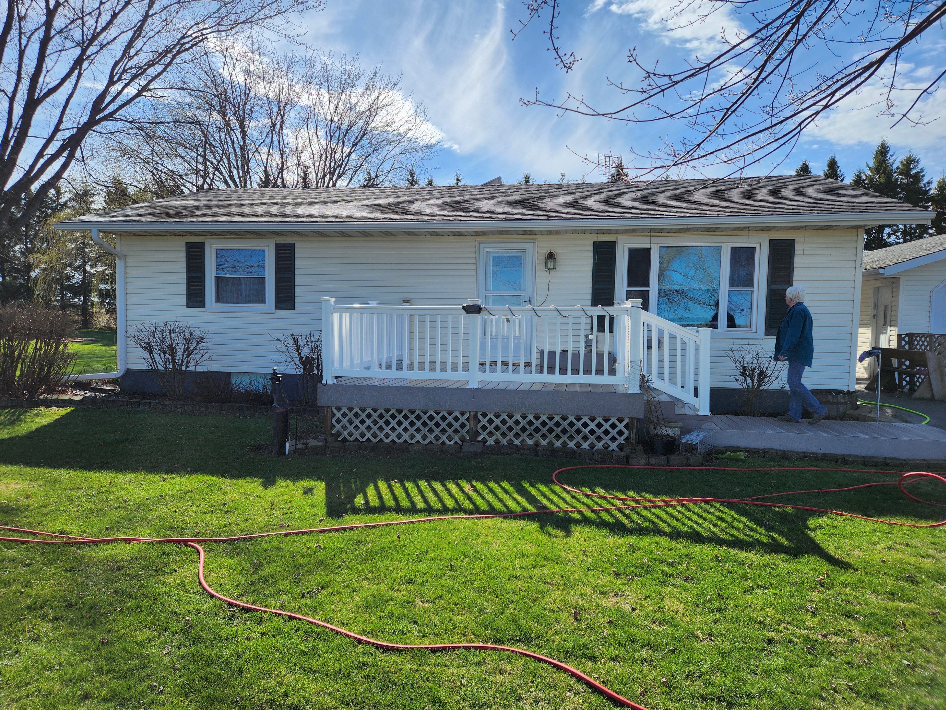 Fully Insured House Washing performed in Colby, WI